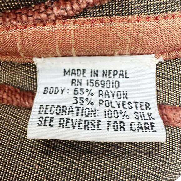 Yak Magik Vintage Open Jacket / Cardigan Beaded Sequin Artsy Size Medium - Picture 13 of 13